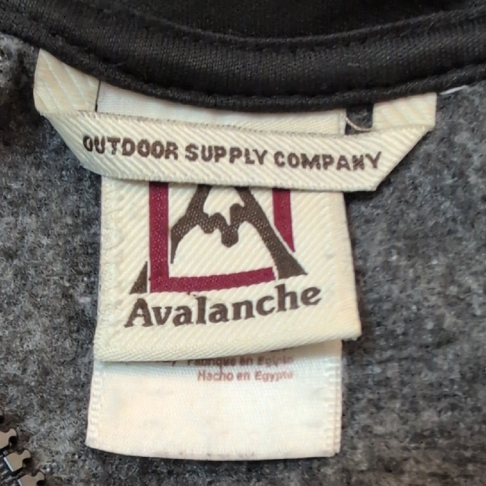 Avalanche Boys Charcoal Zip-Up Sweater Size 10-12 - Picture 2 of 5